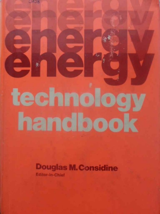 ENERGY TECHNOLOGY HANDBOOK-DOUGLAS M. CONSIDINE-231799