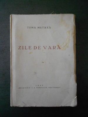 TOMA METAXA - ZILE DE VARA foto