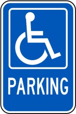 Accessible Parking Sign foto