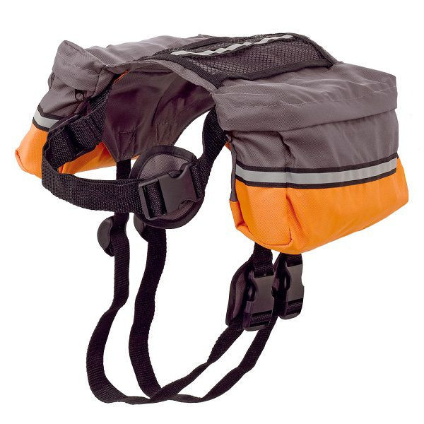 Rucsac dublu DOG SCOUT pentru c&acirc;ini, reflectorizant - 27 x 15 cm