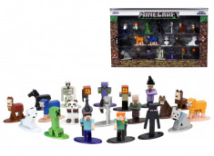 SET 20 FIGURINE METALICE MINECRAFT 4 CM foto