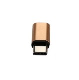 Cumpara ieftin Adaptor USB tip C la micro USB pentru diverse dispozitive - Gri, auriu