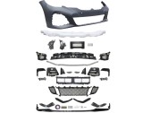 Set bara fata Bmw Seria 3, 03.20, cu lampi ceata; grunduit, de vopsit; Tip M-Performance; cu absorbant soc, grile, ornamente, spoiler; cu functie