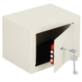 Seif standard cu cheie, 170x230x170 mm, Otel, Bej Household NewTrend