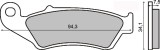 Placute Frana Sinter Honda CR125 Fata - MX_NEW 225100923RM