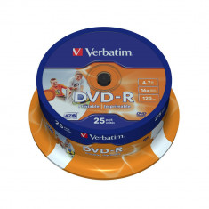DVD-R AZO Verbatim, 4.7GB, 16X, argintiu, 43522 foto
