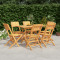 Set mobilier de gradina, 7 piese, lemn masiv de tec GartenMobel Dekor