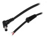 Cablu DC 5,5/2,5 cu Mufă Unghiulară Negru 2,5m, Bq Cable