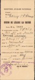 A673 Ordin de lăsare la vatră, 1939, premilitar, Romanați &ndash; Cluj