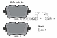 TEXTAR 2626701 Q+ set placute frana,frana disc