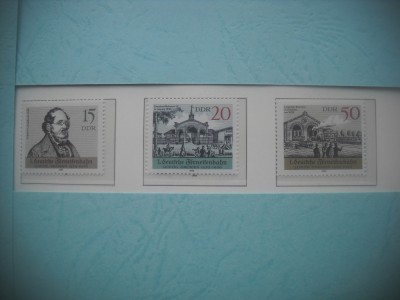 HOPCT TIMBRE MNH 1262 ECONOMIST FRIEDRICH LISTET -3 VAL-1989-GERMANIA DDR/RDG foto