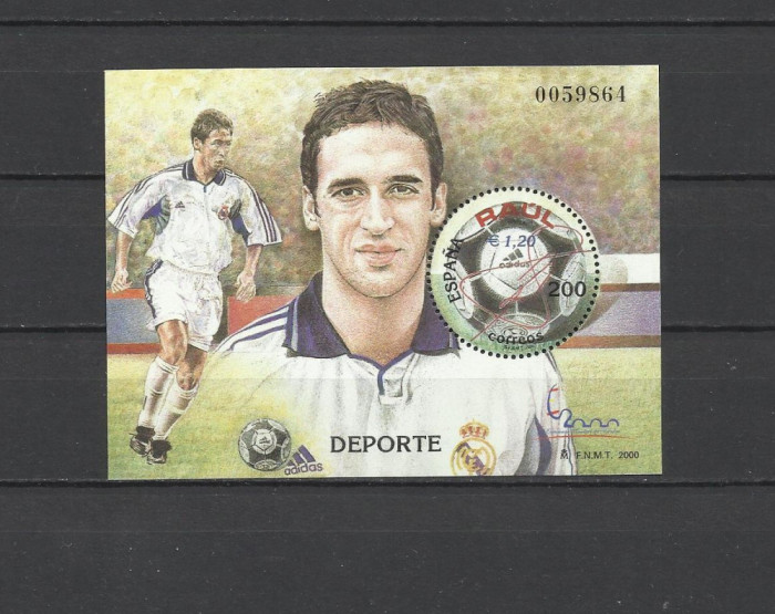 SPANIA 2000 FOTBAL RAUL GONZALES