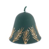 Lumanare verde in forma de clopotel