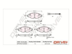 Dr!ve+ DP1010.10.0934 set placute frana,frana disc