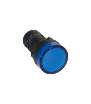 Indicator panel 22mm 230V albastru RND foto