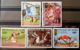 Niger 1984 sport Jocurile olimpice Los &Aacute;ngeles 84 serie 5v. neștampilata