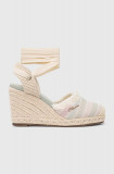 Blauer espadrile Wells toc pana, S3WELLS01