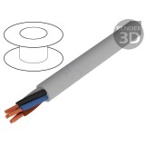 Cablu Electric 2x1.5mm2 Neecranat Gri 300V/500V