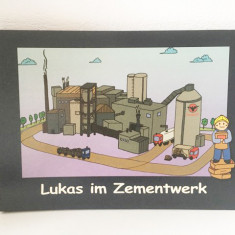 * Lukas im Zementwerk (German) - carte pt copii, constructii / santier, 2008