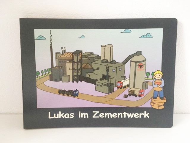 * Lukas im Zementwerk (German) - carte pt copii, constructii / santier, 2008