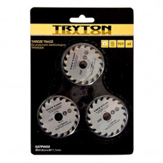 Set 3 discuri pentru lemn Tryton, 54 mm