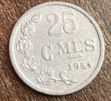 C50 - Moneda foarte veche - Letzeburg / Luxemburg - 25 centimes - 1954