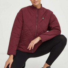 New Balance geaca femei, culoarea bordo, de tranzitie, oversize