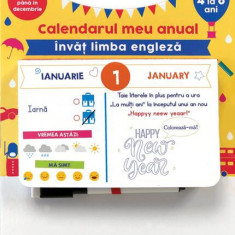 Calendarul meu anual. Învăț limba engleză de la 4 la 6 ani - Hardcover - Sandra Sarah Krief - Didactica Publishing House