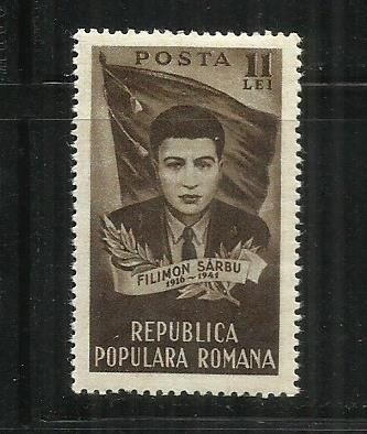 ROMANIA 1951 - FILIMON SIRBU, MNH - LP 282 foto