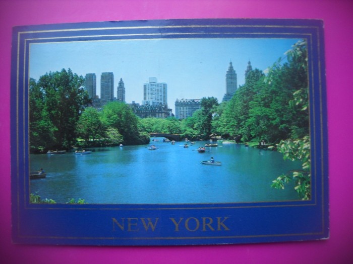 HOPCT 7708 CENTRAL PARK - NEW YORK CITY - STAMPILOGRAFIE-SUA-AMERICA DE NORD -CIRCULATA