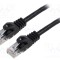 Patch cord LANBERG U/UTP 6 litat CCA PVC negru 10m 26AWG Fire: 8