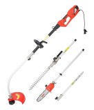 Unelta Multifunctionala 3 In 1, Trimmer, Foarfeca Tuns Gard Viu, Ferestrau Telescopic, 900W, Hecht 690