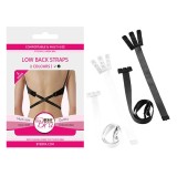 Bye Bra - Accessories-Adaptor Bretele Backless Negru &amp; Alb