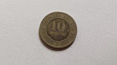 Belgia-10 Centimes 1862 foto
