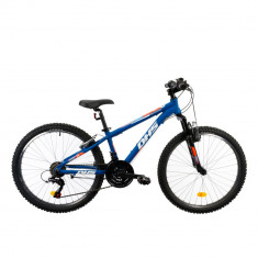 Bicicleta Copii Dhs Terrana 2423 - 24 Inch, Albastru foto