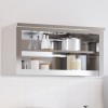 VidaXL Dulap bucătărie de perete cu raft, oțel inoxidabil 376444