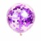 Set 5 Baloane Confetti Mov 30 cm