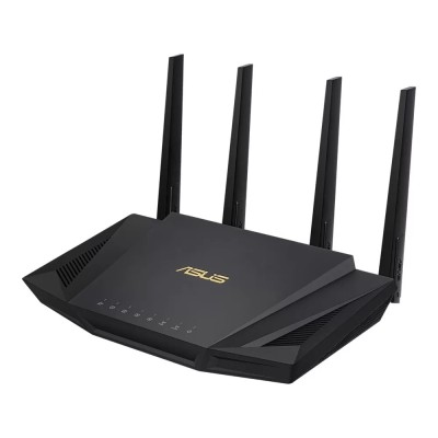ASUS RT-AX58U router wireless Gigabit Ethernet Bandă dublă (2.4 GHz/ 5 GHz) 4G Negru foto