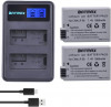 Set 2 acumulatori LP-E8 1800mAh + incarcator dublu Canon 550D 600D 650D 700D