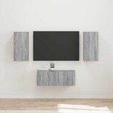 Cumpara ieftin Set comoda TV 6 buc. 98 x 31 x 29,5 cm Sonoma gri