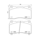 Placute frana Honda Civic X Liftback (Fc Fk) 09.16-, Civic Xi Liftback (Fl) 01.21-, Fata, BREMBO