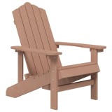 Cumpara ieftin Scaun de gradina Adirondack, maro, HDPE