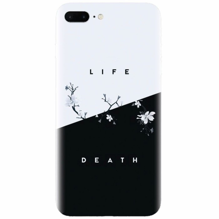 Husa silicon pentru Apple Iphone 8 Plus, Life Vs Death