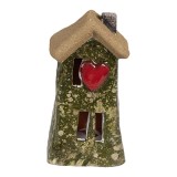 Cumpara ieftin Casuta decorativa ceramica multicolora 5x5x10 cm
