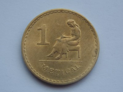 1 METICAL 1980 MOZAMBIC foto