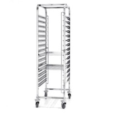 Carucior pentru tavi patiserie, 460*630*1735mm, inox