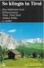 Caseta So Klingts In Tirol, originala, Casete audio, Folk