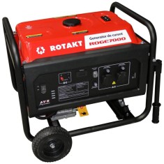 Generator de curent benzină Rotakt ROGE7000 6.8 KW, AVR, Voltmetru, Iesire12V, Consum Redus 3,12&nbsp;l/h
