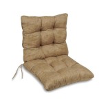 Perna Scaun cu Spatar Bej 50x100 cm, Umplutura Spuma, Sistem Prindere, Bumbac/Poliester, Decorativa Practica