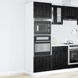 Cumpara ieftin Dulap de cuptor PORTO Stejar Negru 60 x 57 x 207 cm